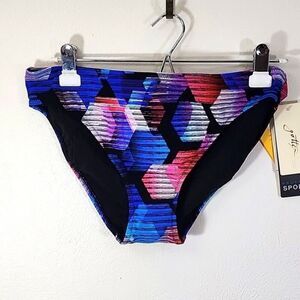 Profile Sport by Gottex Sensitive Fabric UPF Colorful Bikini Bottom Size 12 NWT